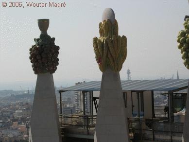 Sagrada Familia Detail op het dak